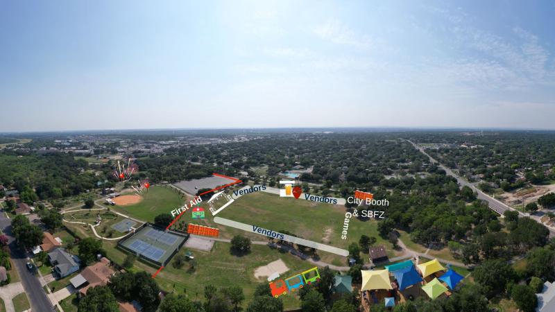Raymond Rimkus Park Event layout
