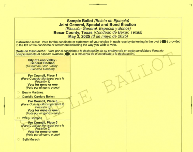 Sample Ballot