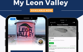 MyLeonValley mobile application announcement flyer