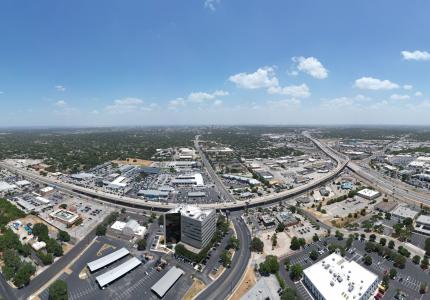 Wurzbach and flyover aerial photo