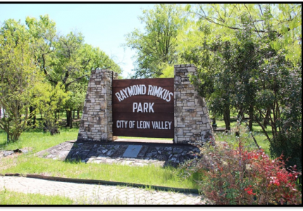 Raymond Rimkus Park Entrance Sign