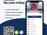 My Leon Valley application with QR code
