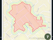 image of map of Evers Rd 2 area showing zones of oak wilt diseased areas