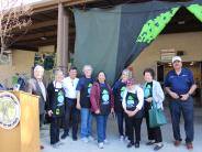 Earthwise Living Committee members in front of Community Center