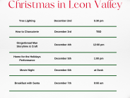 Christmas events in Leon Valley