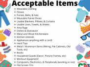 List of acceptable items for e-waste drive