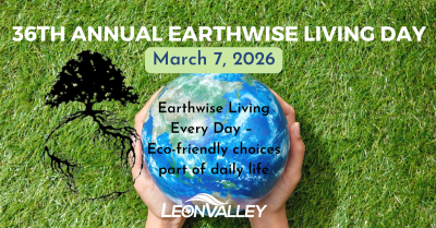 Earth held in palm of hands over green grass with EWL logo for event announcement