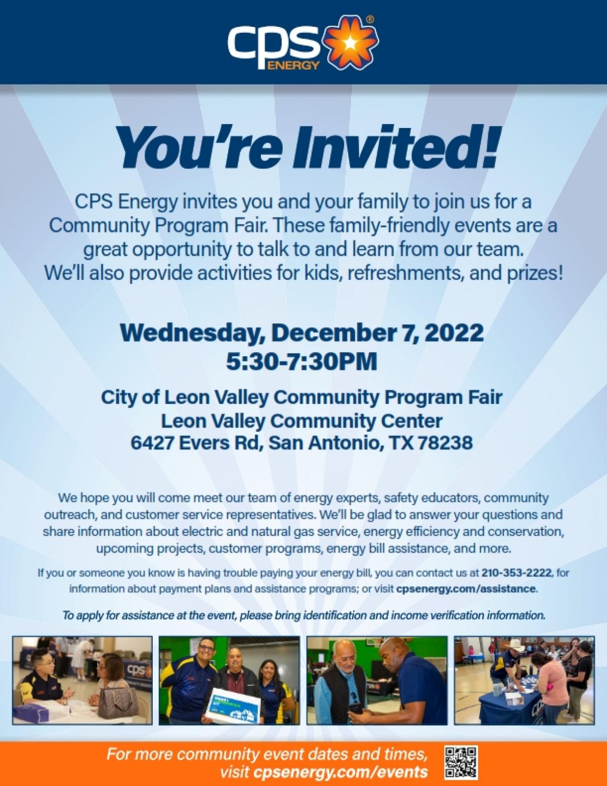 CPS Community Fair Program Flyer