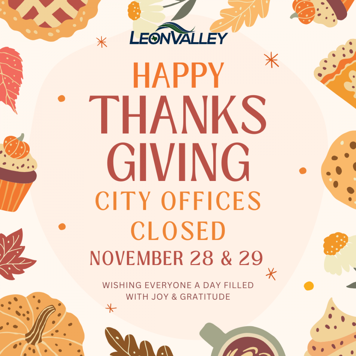 Thanksgiving City Hall Closure Post