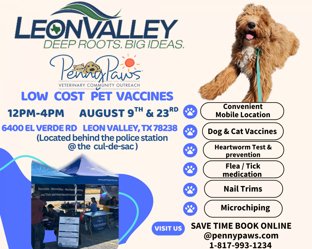 Penny Paws Mobile Vaccination Clinic Flyer