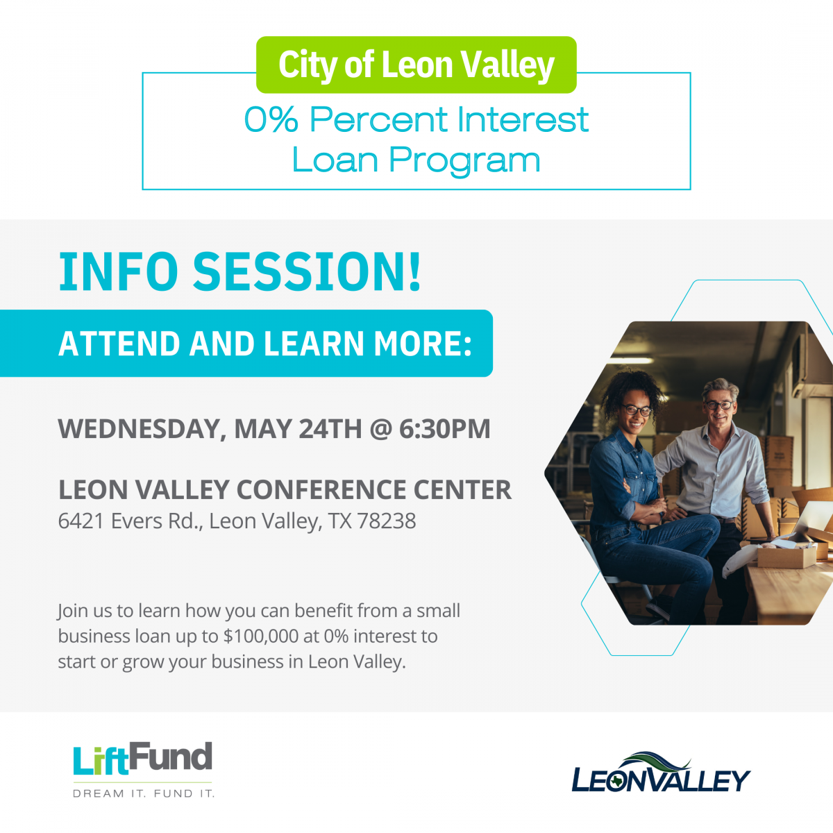 LiftFund Information Session Flyer 