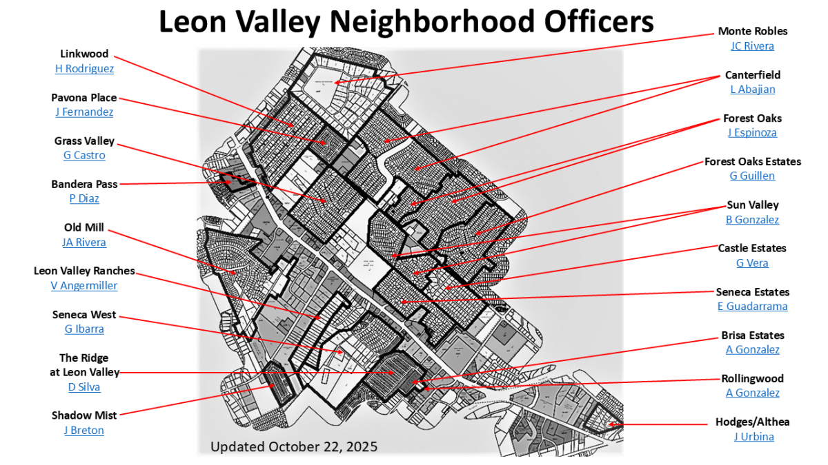 Neighborhood Officer Assignments Map