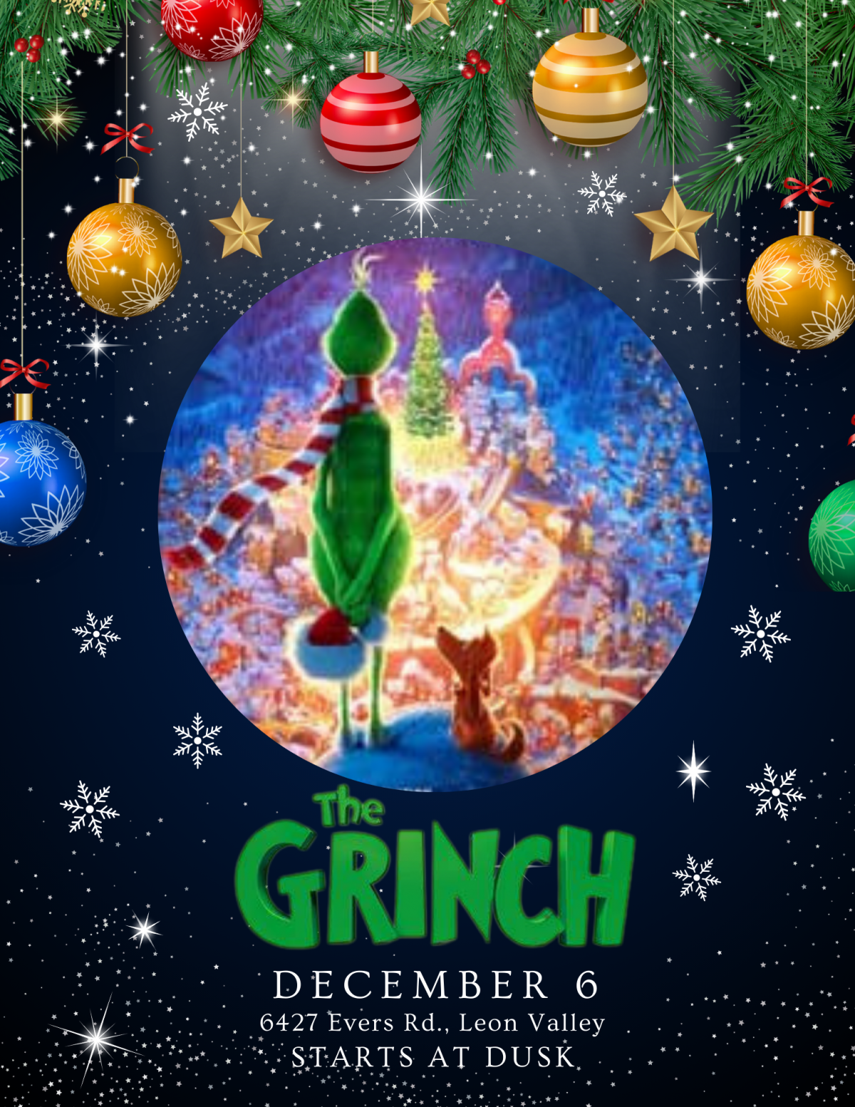 The Grinch movie flyer 