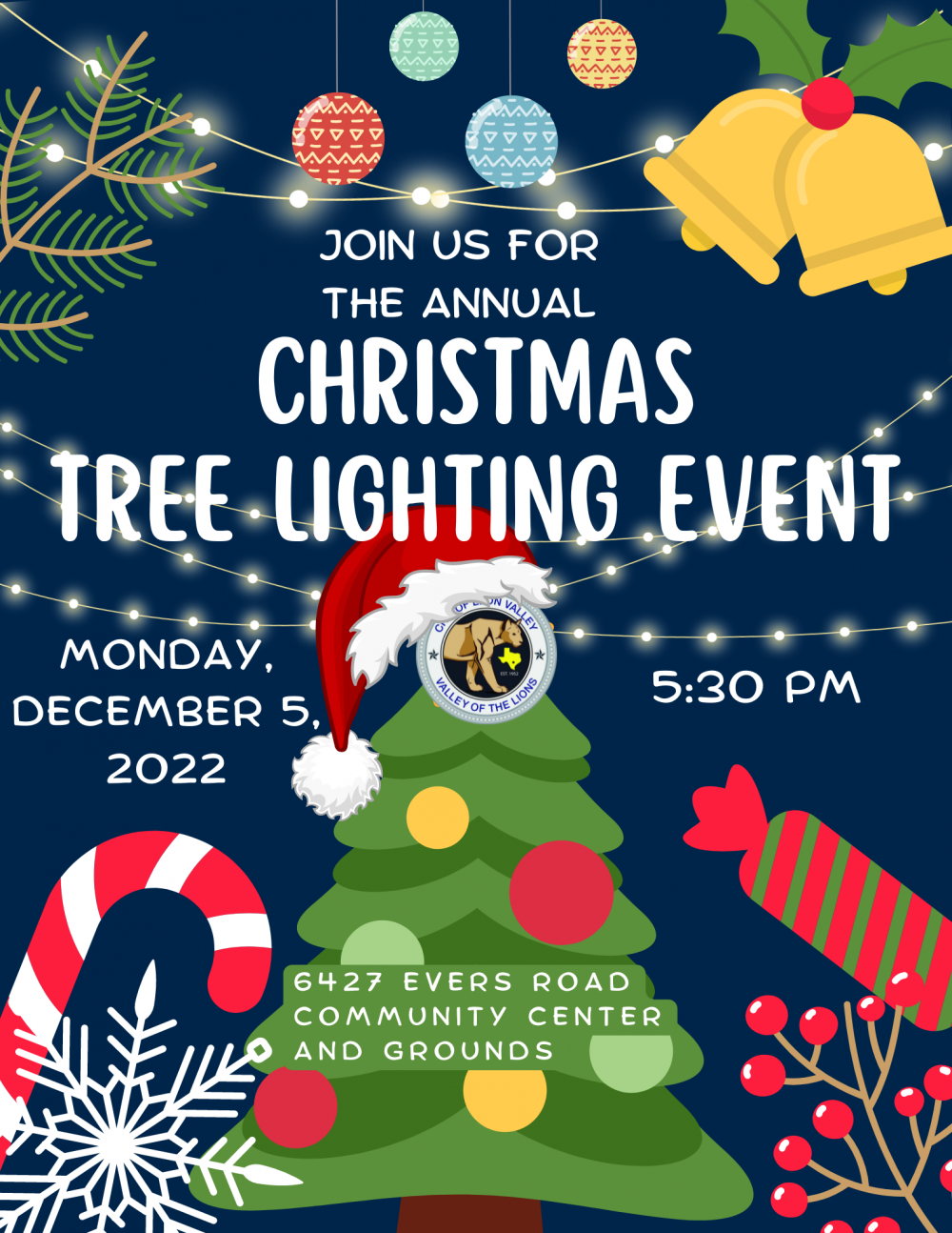 Annual Christmas Tree Lighting Ceremony Leon Valley Texas