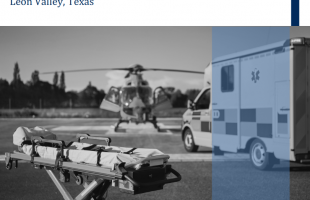 image of ambulance helicopter and stretcher
