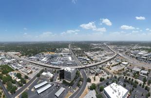 Wurzbach and flyover aerial photo