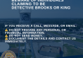 Aerial image of Leon Valley water tower with Scam alert notice 
